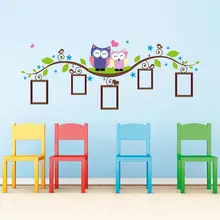 owls photo frame home decor wall stickers /animals mural art kid room decal wedding decoration/ cartoon adesivo de parede ZY1021 owls photo frame home decor wall stickers /animals mural art kid room decal wedding decoration/ cartoon adesivo de parede ZY1021
