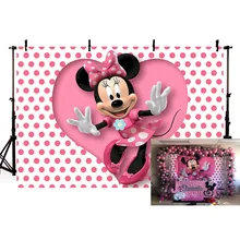 Vinyl Newborn Photocall Pink Minnie Mouse Dance Polka Dots Custom Photo Studio Birthday Background Photography Backdrop Vinyl Newborn Photocall Pink Minnie Mouse Dance Polka Dots Custom Photo Studio Birthday Background Photography Backdrop