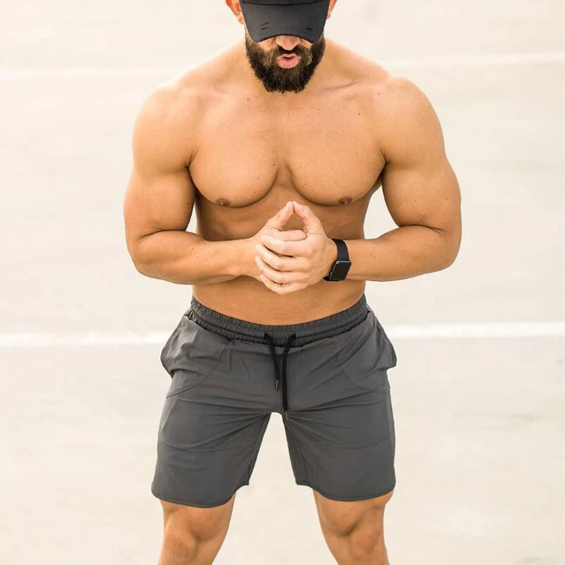 2019 Mens Shorts Calf-Length Causal Joggers Army Shorts Workout Brand Sporting Short Men Drawstring Loose Sportswear Comfortable