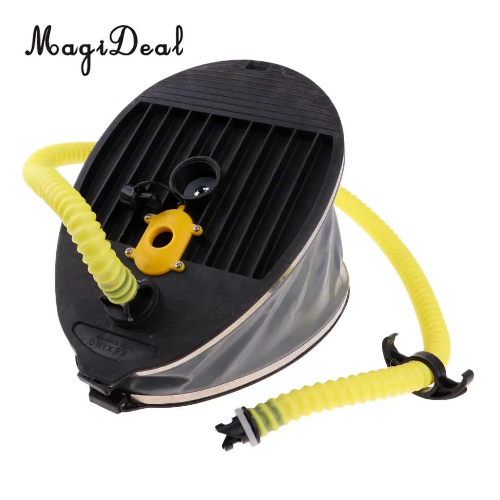 Inflatable Boat Kayak Caone Raft High-volume High Pressure Foot Pump Air Pump with Hose and Valve Adaptor for Drifting SUP Board