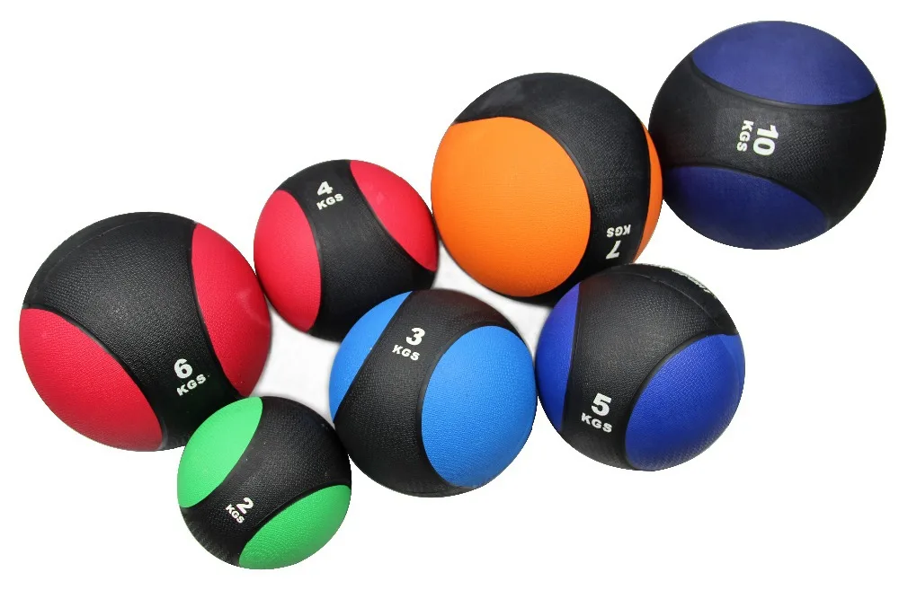 new 1kg muscle driver rubber medicine ball bounce med fitness exercise