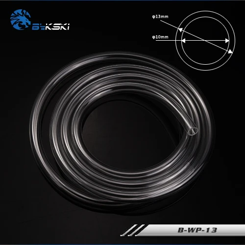 

B-PETGWP Bykski Original PVC 1M 10*13MM 3 thinner water pc coolers block transparent Hose tube/pipe cooling system