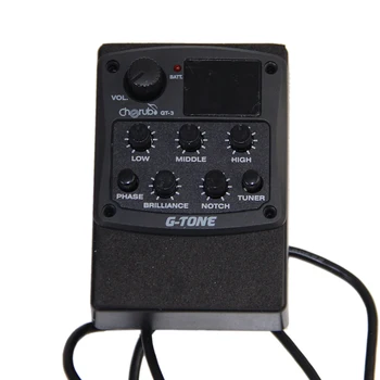 

Cherub GT-3 Acoustic Guitar Preamp Pickup 4-Band EQ with Tuner and Notch guitar pick holder