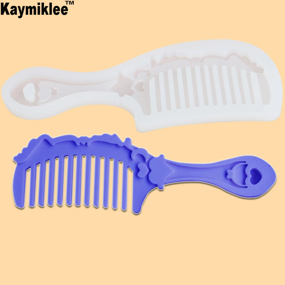 

M2054 Retro Makeup Comb Silicone Mold Epoxy Resin Jewelry Making Cosmetic Tools DIY Hand Craft
