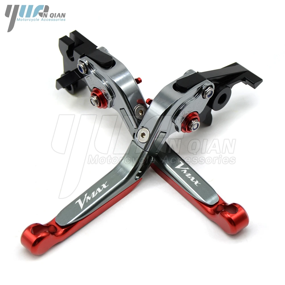 Motorbike CNC Aluminum Adjustable Folding Extendable Brake Clutch Lever For YAMAHA V MAX 2009