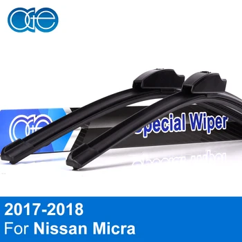 

OGE Front Wiper Blades For Nissan Micra 2017 2018 Windscreen Natural Rubber Windshield Car Auto Accessories High Quantity