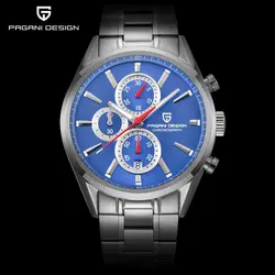 PAGANI Дизайн для мужчин модные синий циферблат хронограф кварцевые часы Спорт Бизнес часы нержавеющая сталь эксклюзивные часы saat