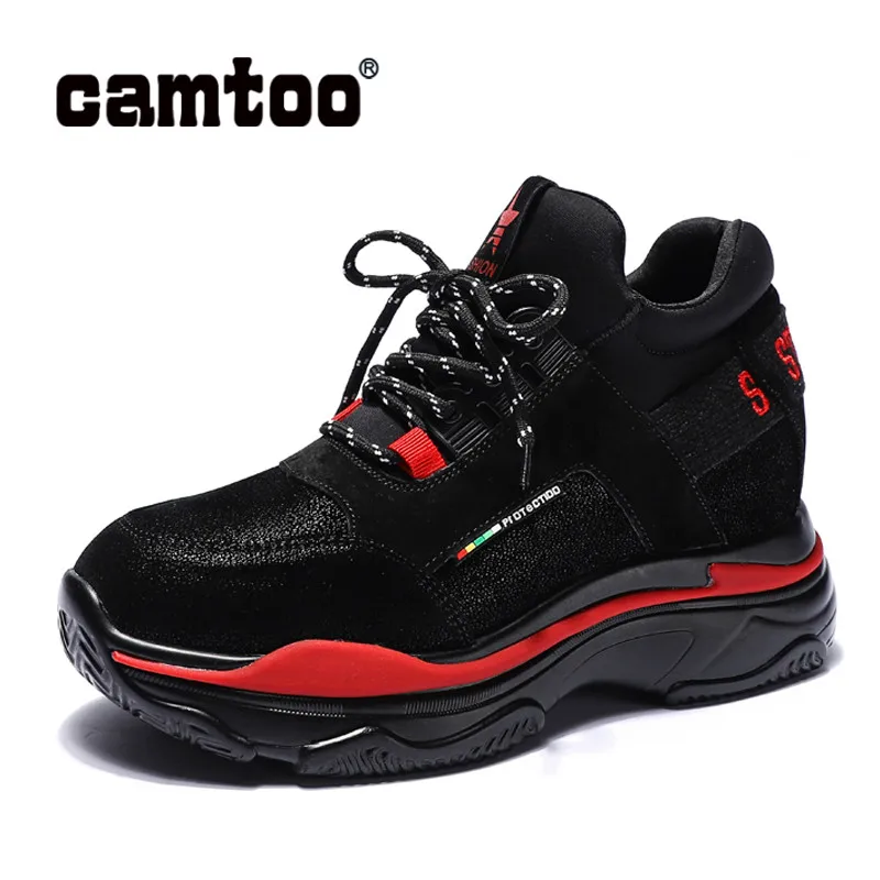 

Autumn Winter Women Casual Sneakers High Heels Lady Fashion Shoes Platform Wedges Height Increasing Shoes Femme Slimming Shoe