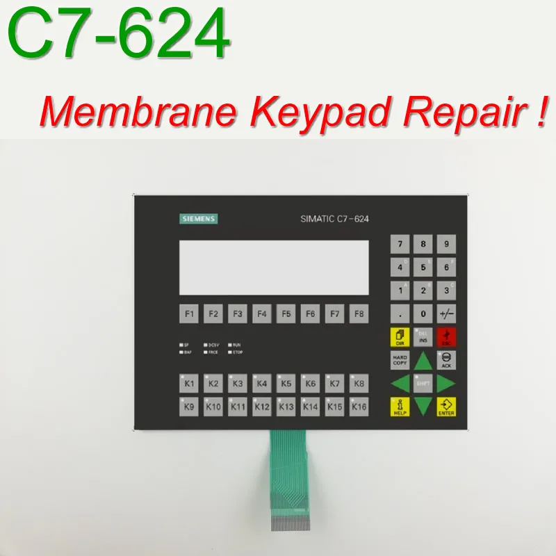 

6ES7624-1DE01-0AE3 C7-624 Membrane Keypad for HMI Panel repair~do it yourself, Have in stock