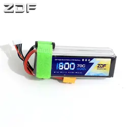 ZDF 14,8 V 1800 mAh 70C/140C 4S перезаряжаемый lipo-аккумулятор XT60 SY60 T штекер для RC модели Мультикоптер FPV Racer запасные части Асса