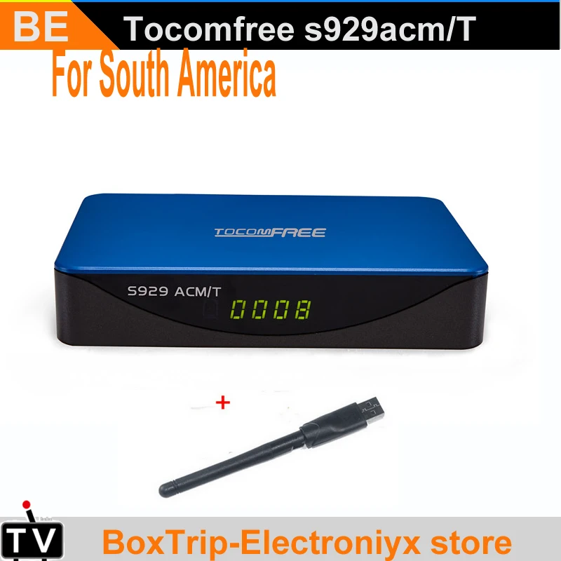 Tocomfree Receptor De Sat Lite S929 Acm T H 265 WITH WIFI Satellite