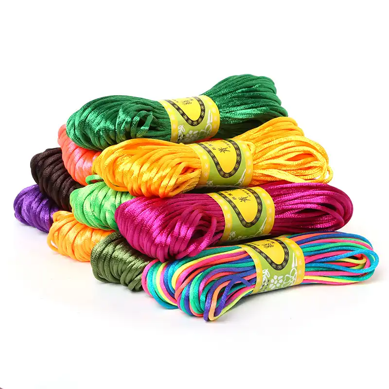 Necklace Bracelet Beading Cord tassel beading cord Satin Cord SOLD by ROLL Faux Silk Cord,Rattail Silk Cord Nylon Kumihimo Cord Macrame