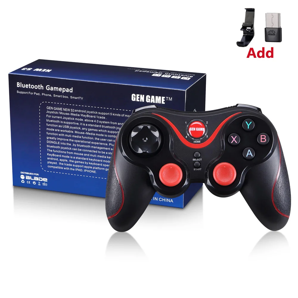 

S3 Smart Phone Game Controller Wireless Joystick Bluetooth 3.0 Android Gamepad Gaming Remote Control for phone PC Tablet