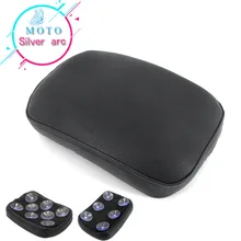 Almofada para passageiro de motocicleta, 6 ventosas, assento de sucção para harley dyna sportster softail touring xl 883 1200