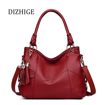 

High Quality Women Leather Handbags Large Hobos Bag Big Crossbody Bags for Women Classical Tassels Shoulder Bag Ladies Tote Bag