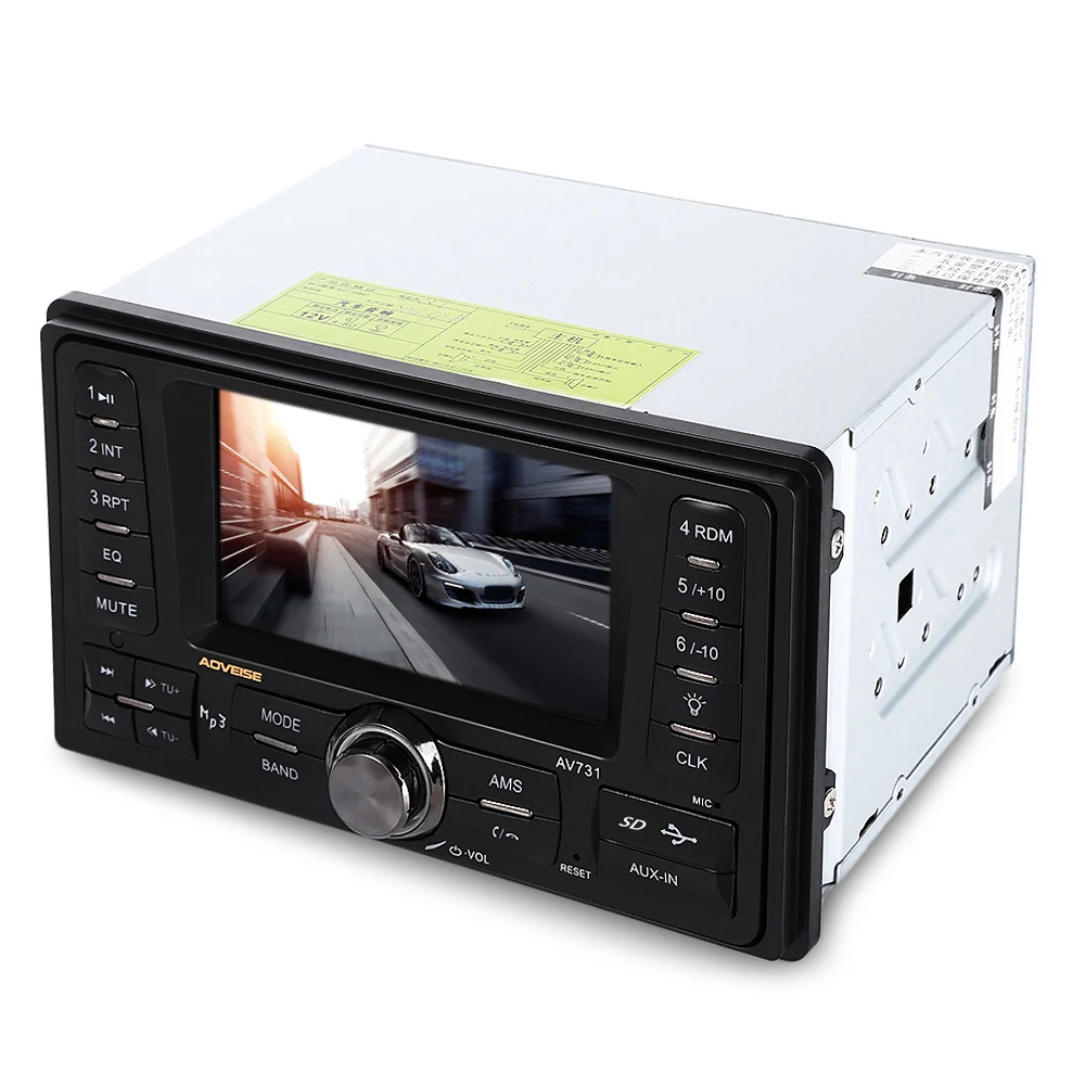 4 3-дюймовый TFT автомобильный радиоприемник AV731 mp3-плеер стереосистема