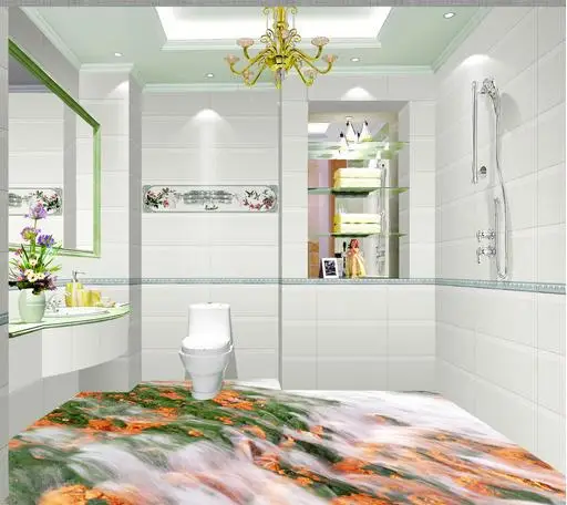 

customize 3d wallpaper flooring mural wallpaper waterfall murals living room bedroom 3d floor wallpaper