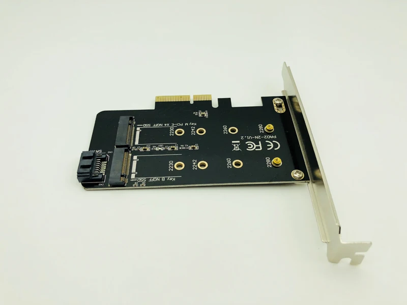 PCIE к M2 SSD адаптер NVME M Key SATA B to PCI e 3 0x4 контроллер конвертера карты поддержки 2280 2260 2242