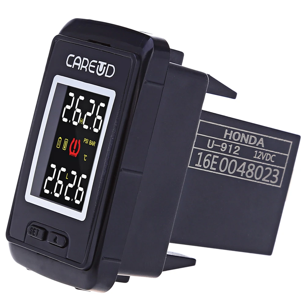 

Free Shipping U912 Auto 4 External Sensors Tire Pressure Monitoring System Car TPMS PSI BAR Diagnostic Tool for Honda