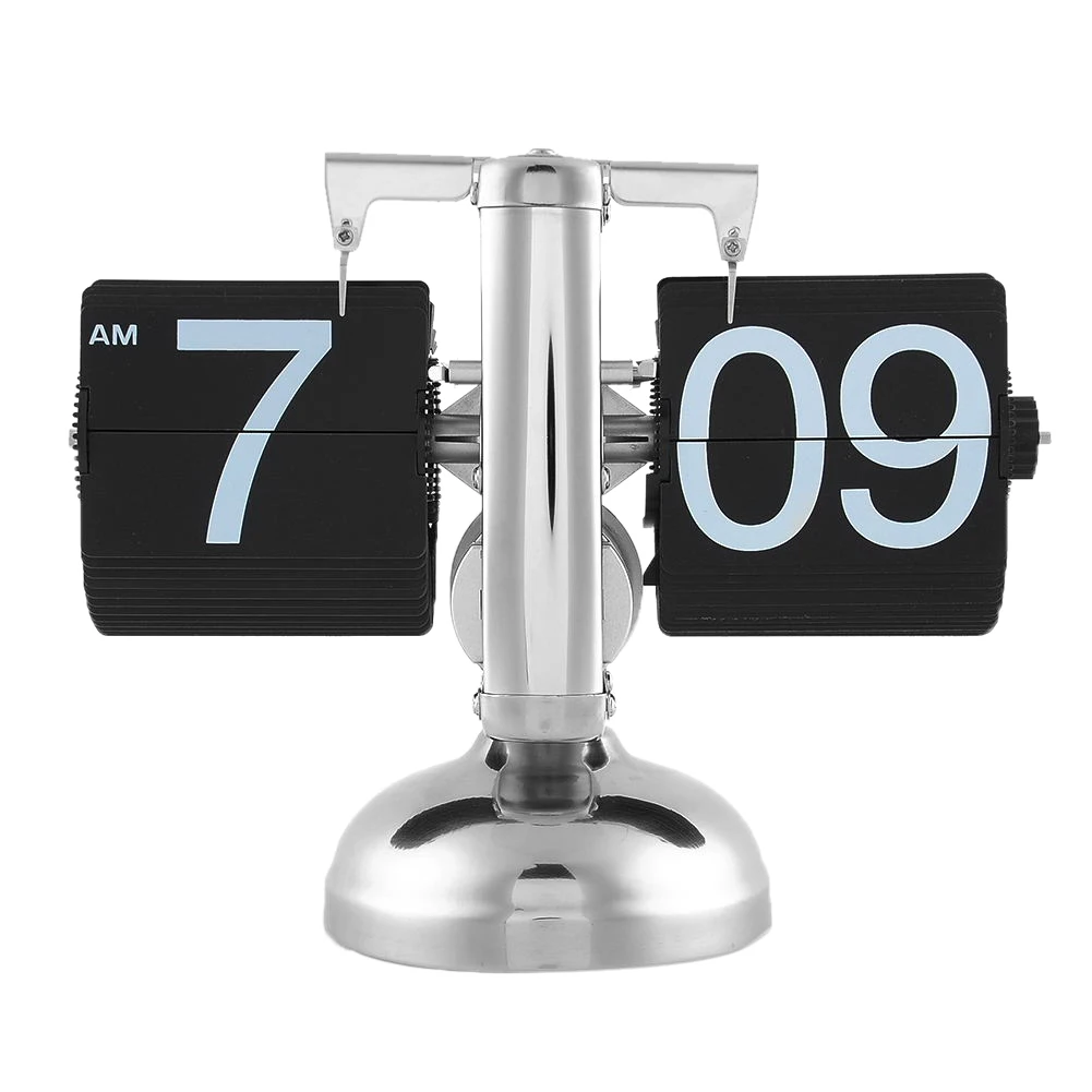 

Unique Gift Retro Nice Desk Wall Auto Flip Clock Number New Design Simple Modern