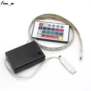 

RGB 50-200cm 5050 Waterproof Flexible Lamp Led Strip Light + 24 Keys Remote