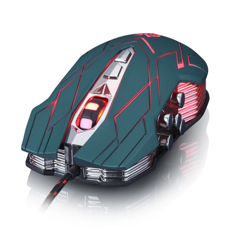 

Hongsund NEW Suzaku II Gaming mouse+800/1200/1600/2400 DPI +USB 3D Professional Competitive Gaming 9 Buttons Mice