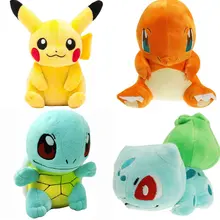 20CM pikachu Plush Toy Jigglypuff Poliwhirl Charmander Gengar toys sleeping pillow Doll For Kid baby birthday gifts Anime Soft