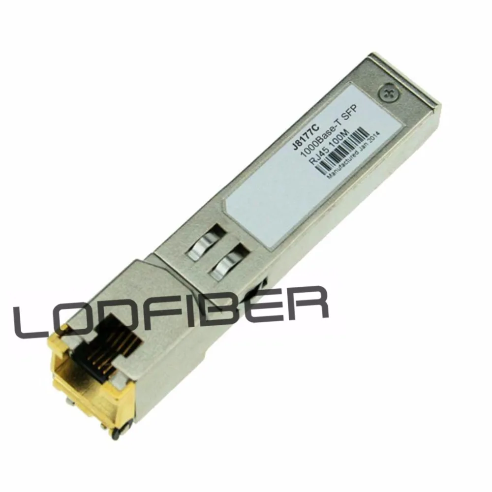 J8177C Совместимость 1000base-t SFP Медь RJ-45 100 м трансивер