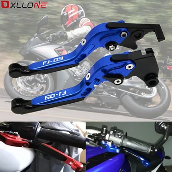 

Motorcycle Accessories Aluminum Adjustable Brake Clutch Levers For YAMAHA FJ-09/MT09 2014 2015 2016 2017 2018 with FJ-09 logo