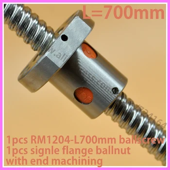 

Rolled RM 1204 Ballscrew set L700mm + with end machining for Built CNC Machine