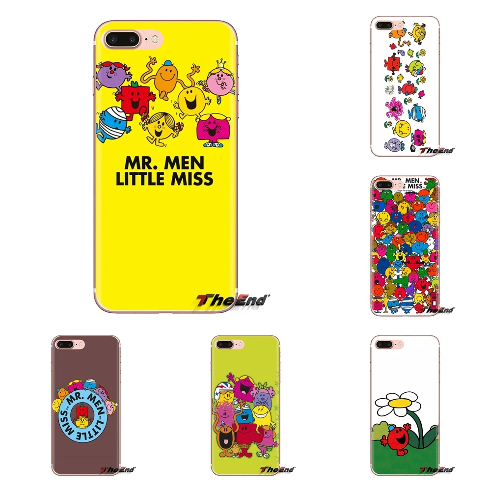 

For iPod Touch Apple iPhone 4 4S 5 5S SE 5C 6 6S 7 8 X XR XS Plus MAX Anime Mr. Men and Little Miss Transparent TPU Shell Covers