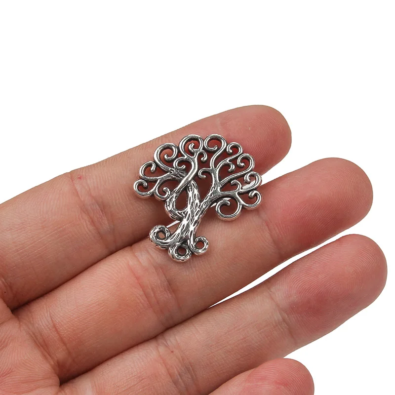 

10pc/lot Tibetan Silver Zinc Alloy Tree Pendants Charms Handmade Craft Jewelry Findings Fit DIY Bracelet Necklace
