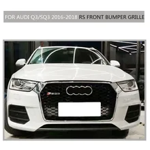 Q3 SQ3 Sline Grille black Emblem Front Bumper mesh Radiator Grille For Audi Q3 SQ3 2016