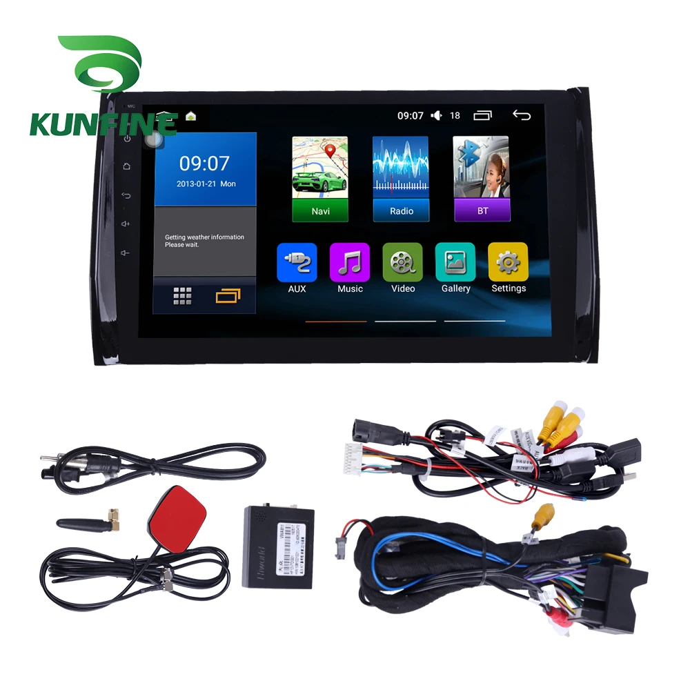 Sale Octa Core 1024*600 Android 8.1 Car DVD GPS Navigation Player Deckless Car Stereo for Skoda Kodiaq 2015 2017 Headunit Radio 9