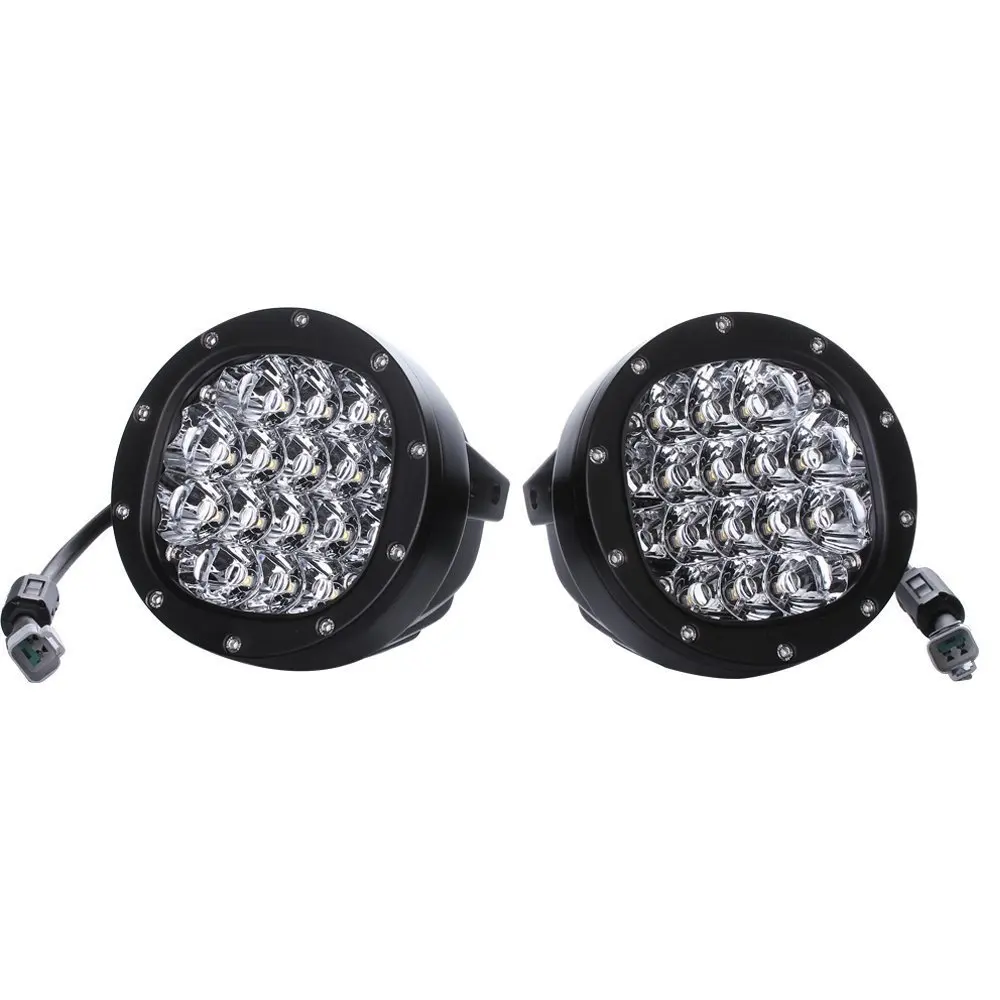 BESTlantsun 1Pair 5 Inch Round Led Driving Light 80W 8000LM Front