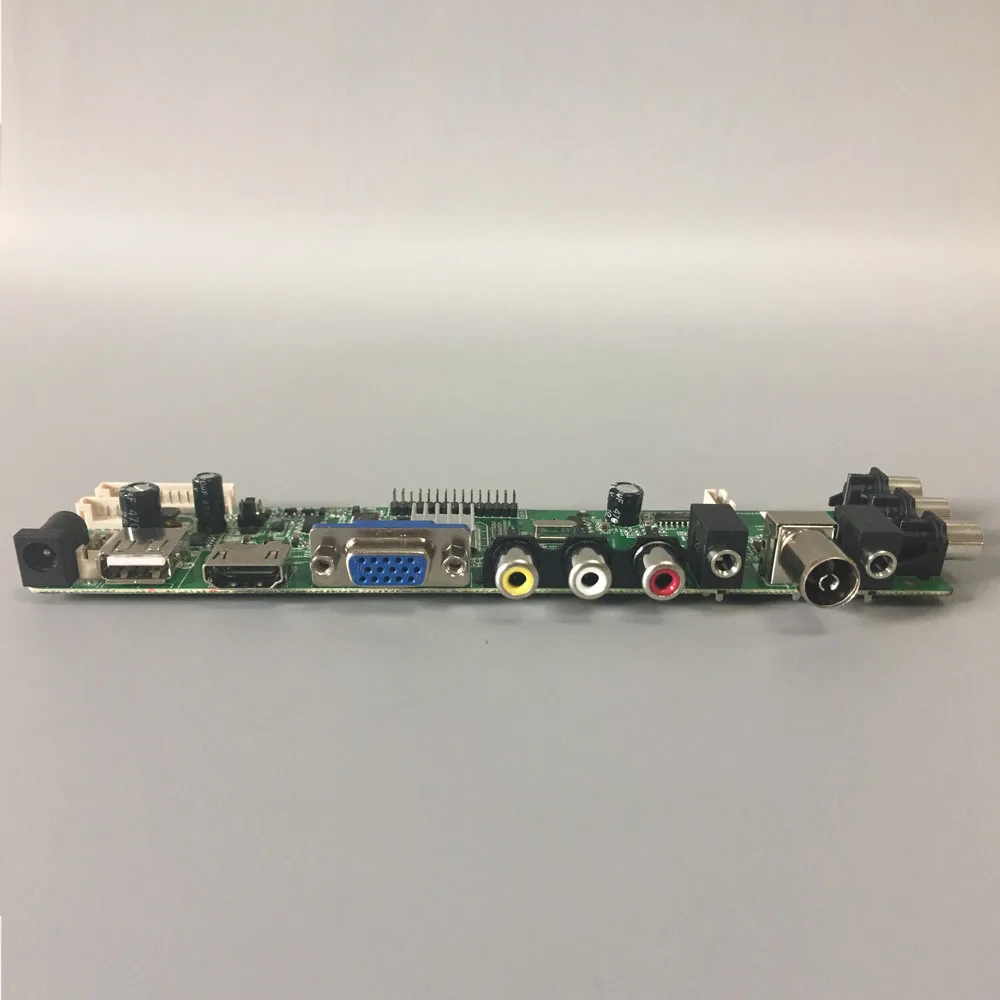 Tanie DS. D3663LUA. A81.2.PA V56 V59 uniwersalny panel sterowników lcd wsparcie DVB T2 TV Board + 7 przełącznik kluczykowy + IR + 4 lampa inwerter + LVDS 3663