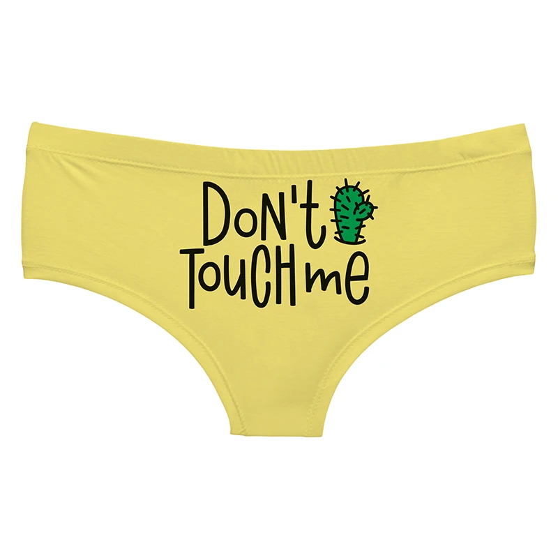

3D Don't Touch Me Letter Pattern Underwear Fruit Prints Girl Panties Happy unicorn Red Fox Dreams True Lady Briefs