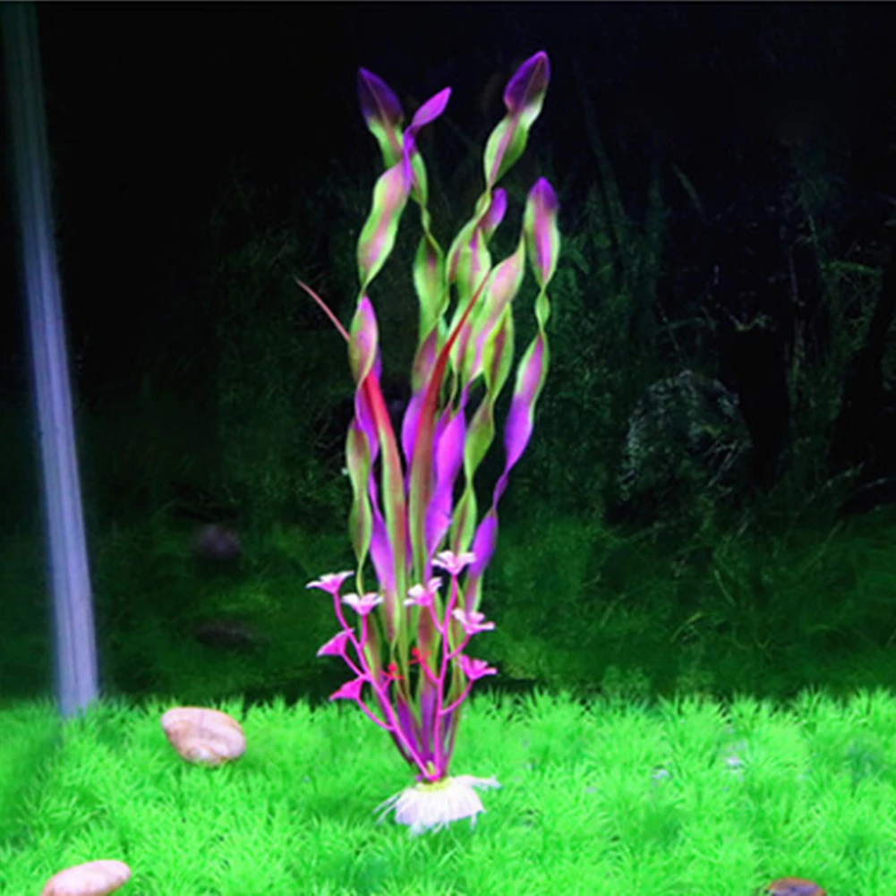 Мода 31 см высота мода современная фантазия искусственные водоросли растения для аквариума ландшафтное украшение аквариума#1009