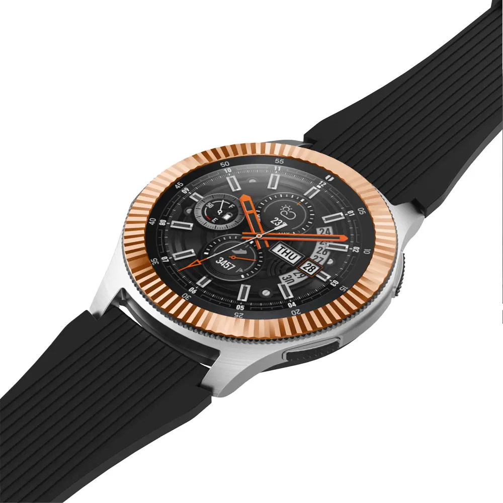 Металлический ободок для samsung Galaxy Watch 46 мм/42 мм чехол gear S3 Frontier/классическая спортивная клейкая крышка ремешок аксессуары 46/42 3
