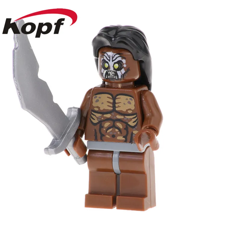 

Single Sale The Lord Of The Rings Figures Uruk-hal Yazneg Frodo Baggins Bombur Orcs Building Blocks Children Gift Toys PG540