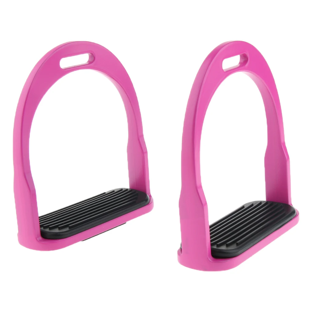 2019 2 Pairs Horse Saddle Aluminum Western Stirrups Tread Tack Men Women Riding Horse Riding Stirrups Body Protectors