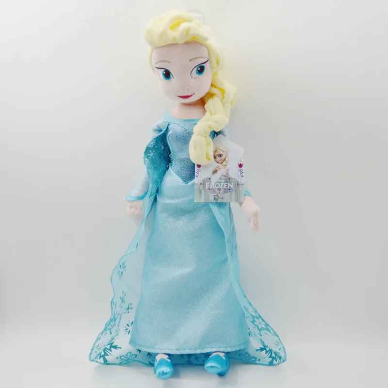 Большой размер Эльза плюшевая игрушка Brinquedos прекрасный мультфильм цветок фея кукла игрушки для девочек День рождения Рождественский подарок Модная Кукла - Цвет: Elsa