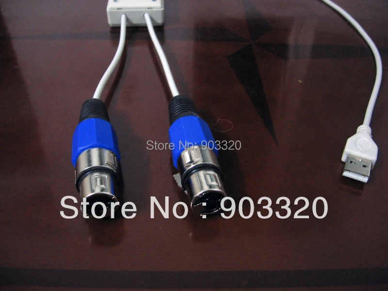 DMX USB interfacewith 2 DMX512 Universe Output Ports 2 DMX512USB Port For Stage Light Stage Light