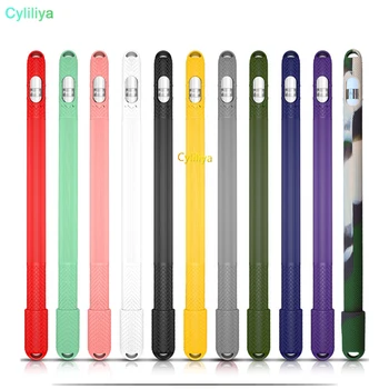 

50pcs Soft Silicone Case Cover For Apple Pencil 1 Case Compatible For iPad Tablet Touch Pen Stylus Protective Sleeve Cover