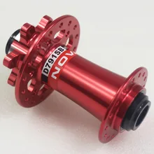 Novate d791sb 전면 mtb diac 허브 155g 빨간색 24 28 32 h 탄소 섬유 전면 허브(China)