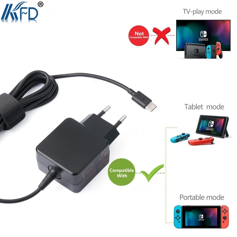 KFD 5 25 В адаптер переменного тока для nintendo переключатель Google Pixel/Pixel XL Lumia 950xl/950 nexus 6 P