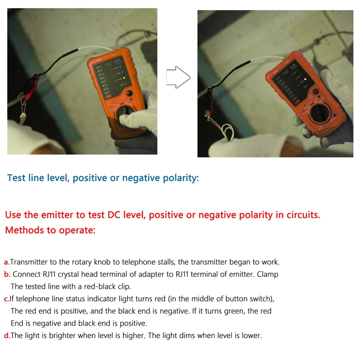 RJ11 RJ45 Cat5e 6 телефонной линии трекер осциллограф угольный порошок локальной сети Ethernet кабельный тестер детектор