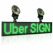 

12V 66cm Green Car Led Sign Remote Programmable Scrolling Advertising Message display board Car rear window Moving signs