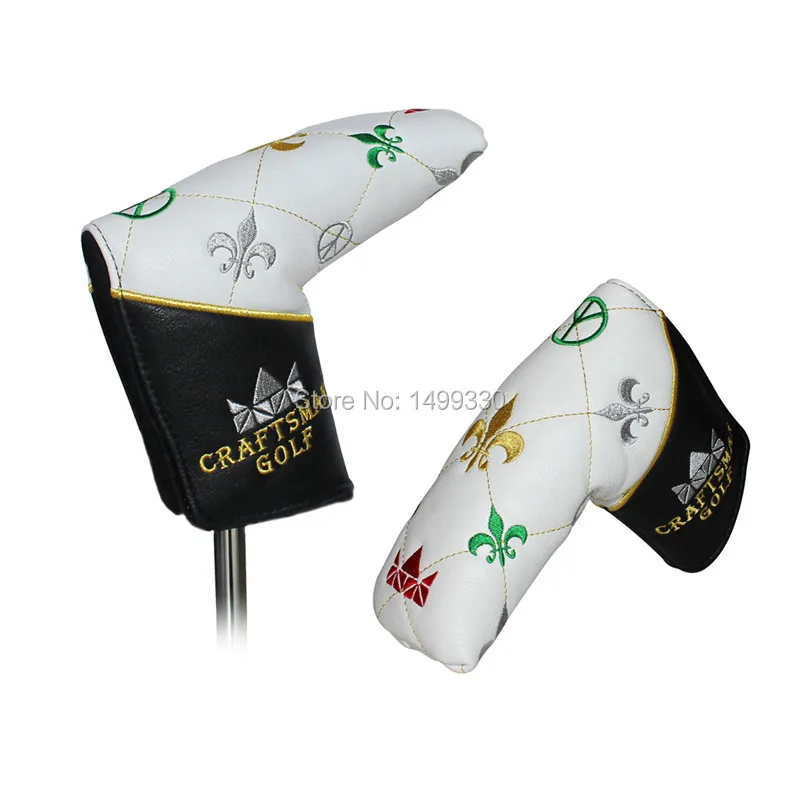 White Trident Putter Cover