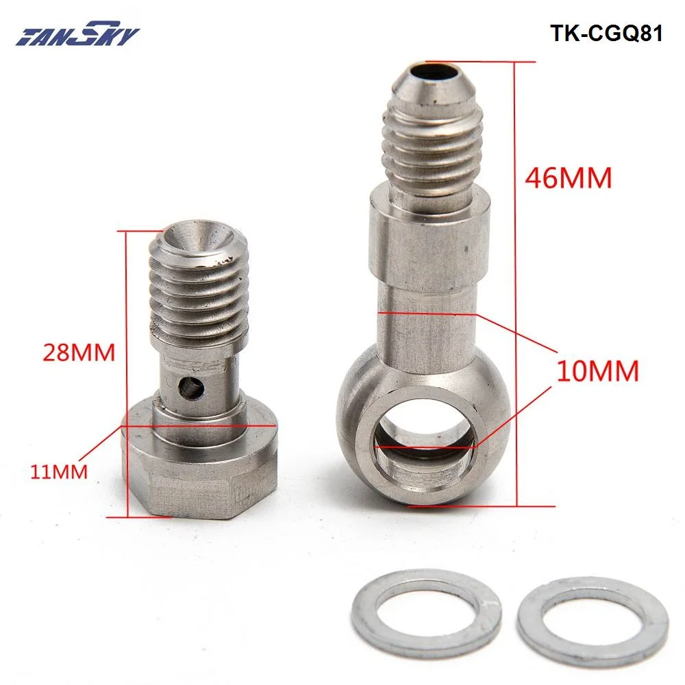 M12 12mmm 4AN AN4 Banjo Fitting for MHI EVO IHI VF Series Oil Water